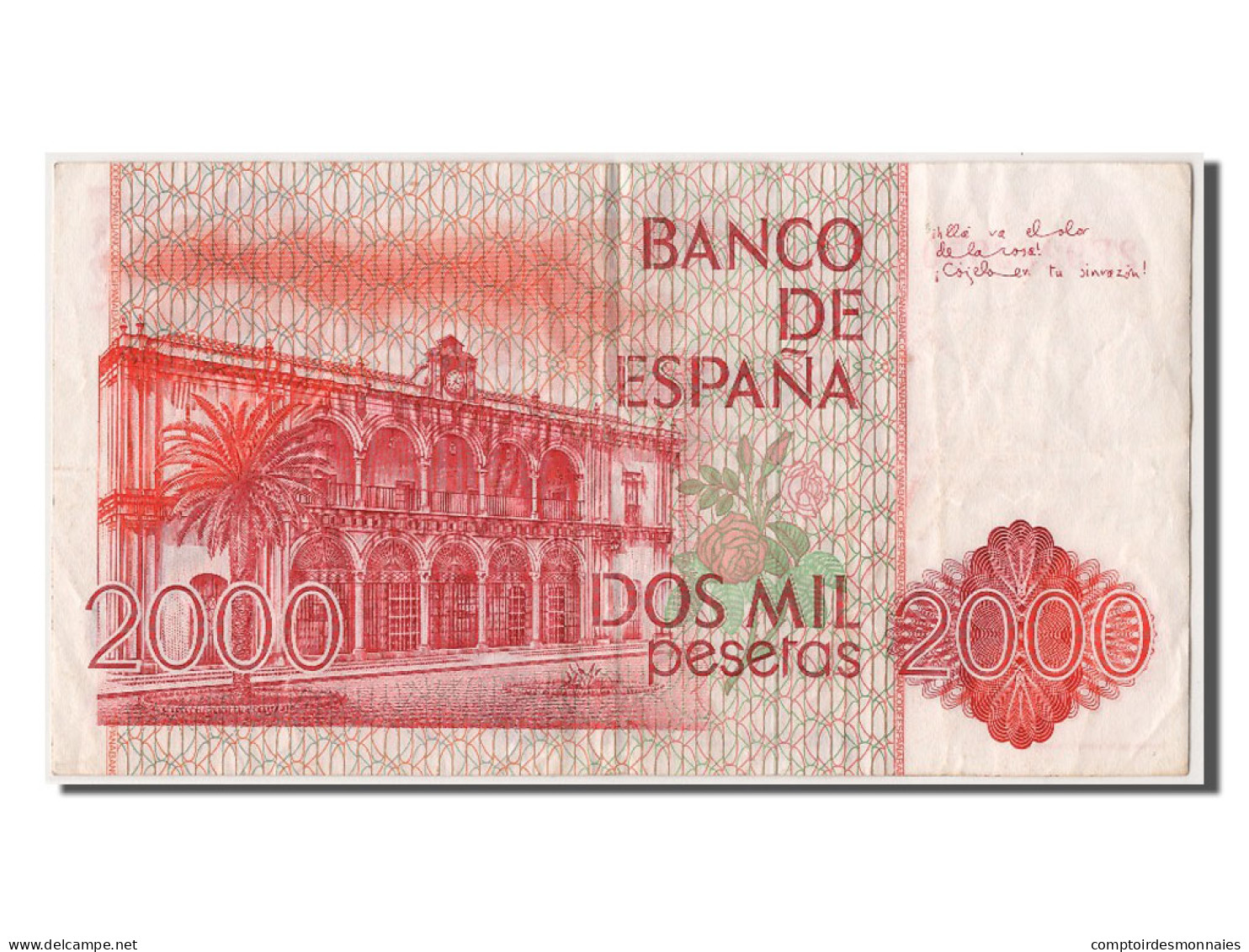 Billet, Espagne, 2000 Pesetas, 1980, 1980-07-22, TTB+ - [ 4] 1975-… : Juan Carlos I