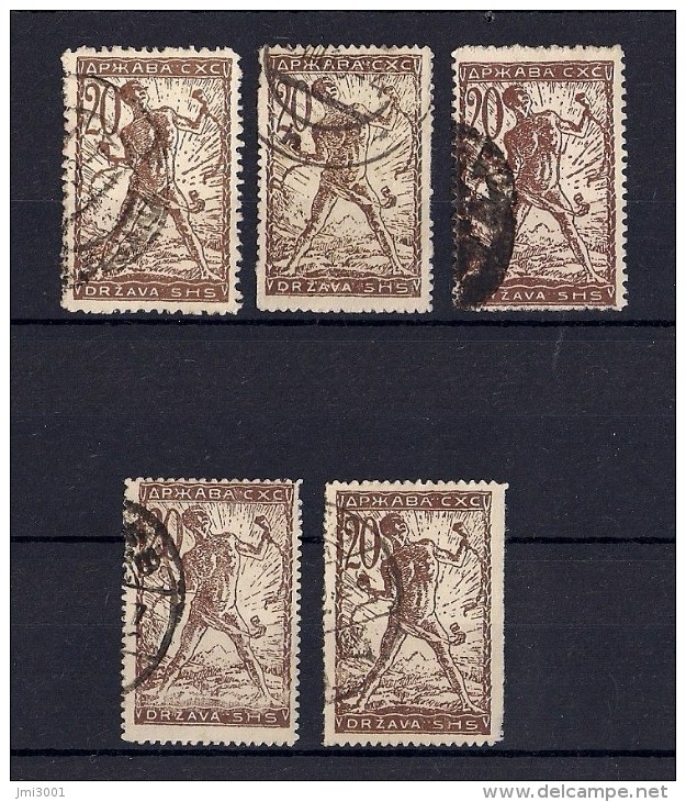 Yougoslavie 1919 YT-75  Mi-103II ° - Used Stamps