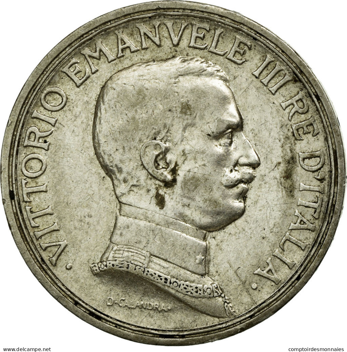 Monnaie, Italie, Vittorio Emanuele III, 2 Lire, 1915, Rome, TTB, Argent, KM:55 - 1900-1946 : Victor Emmanuel III & Umberto II