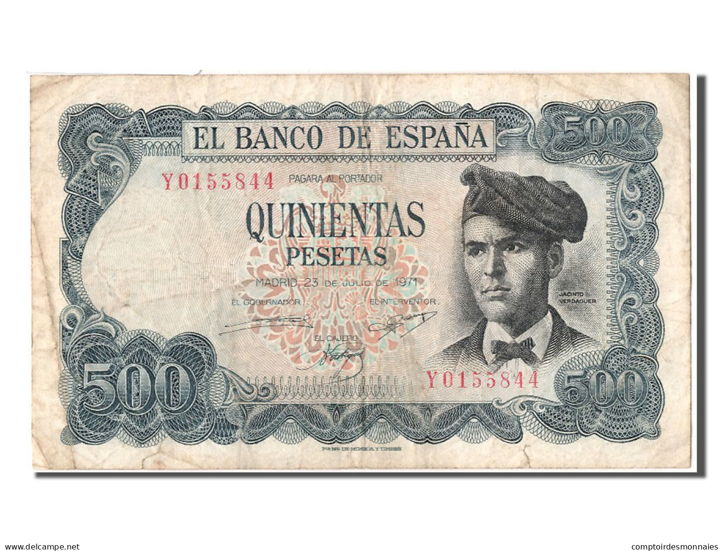 Billet, Espagne, 500 Pesetas, 1971, 1971-07-23, TB+ - 500 Pesetas