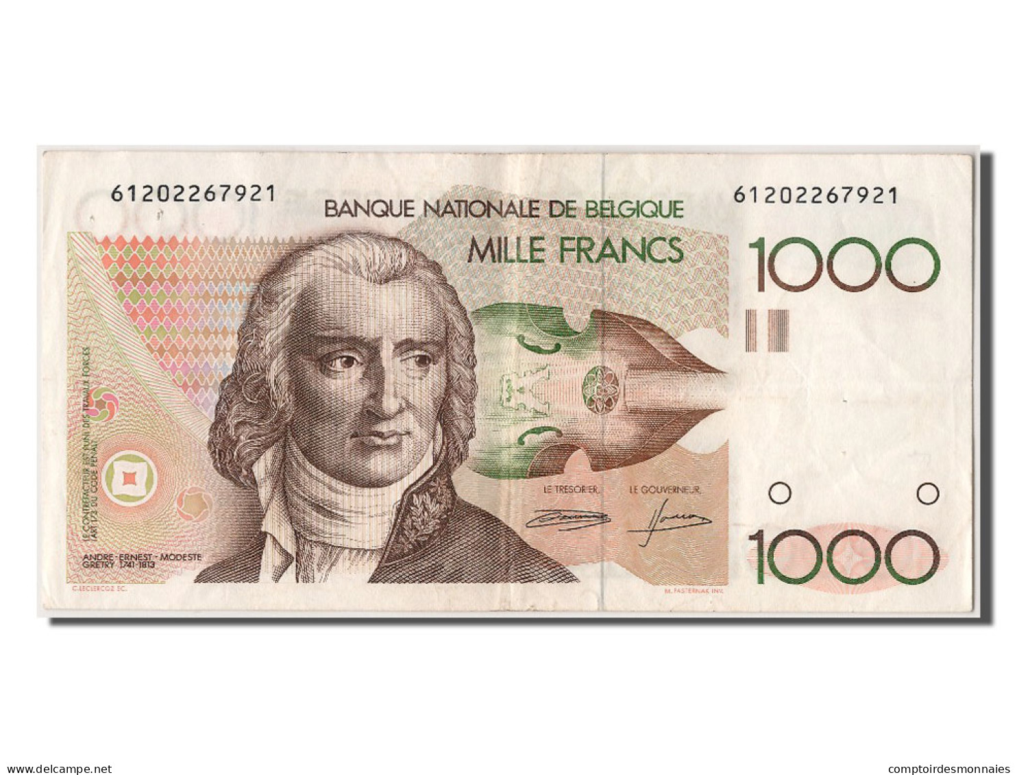 Billet, Belgique, 1000 Francs, TTB+ - 1000 Francos