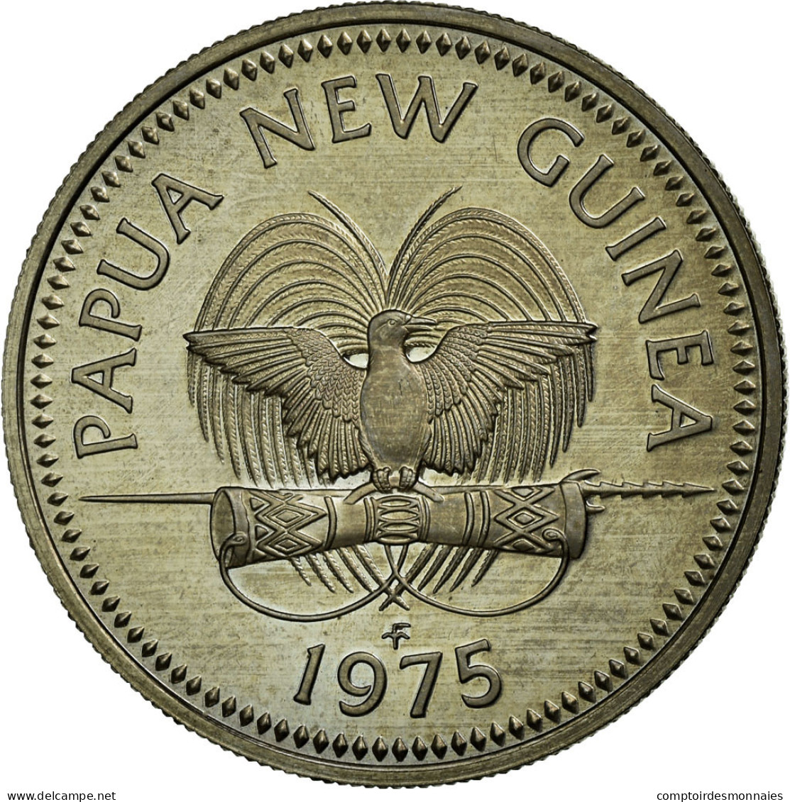 Monnaie, Papua New Guinea, 10 Toea, 1975, SPL+, Copper-nickel, KM:4 - Papouasie-Nouvelle-Guinée