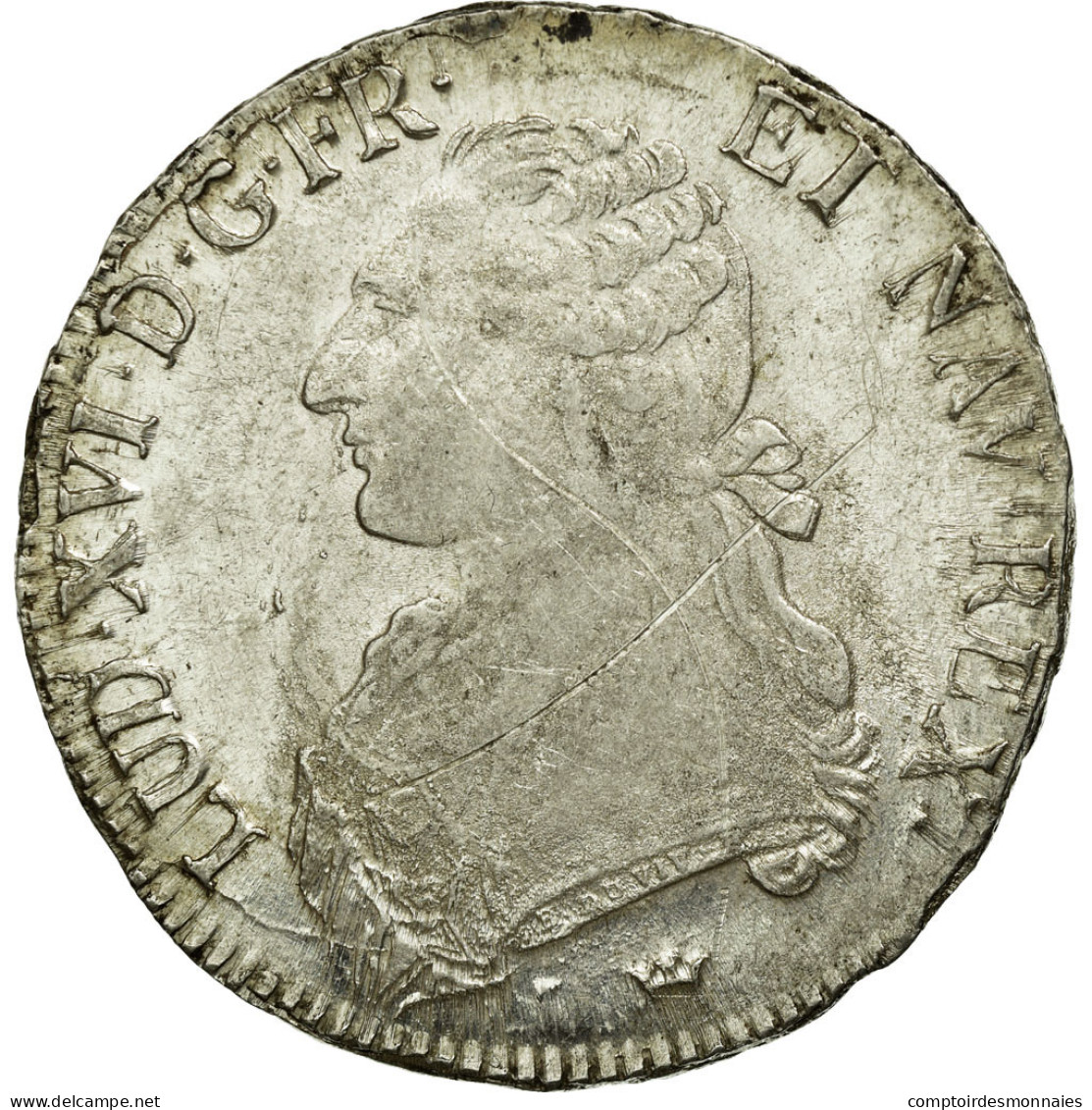 Monnaie, France, Louis XVI, Écu Aux Branches D'olivier, Ecu, 1788, Toulouse - 1774-1791 Louis XVI