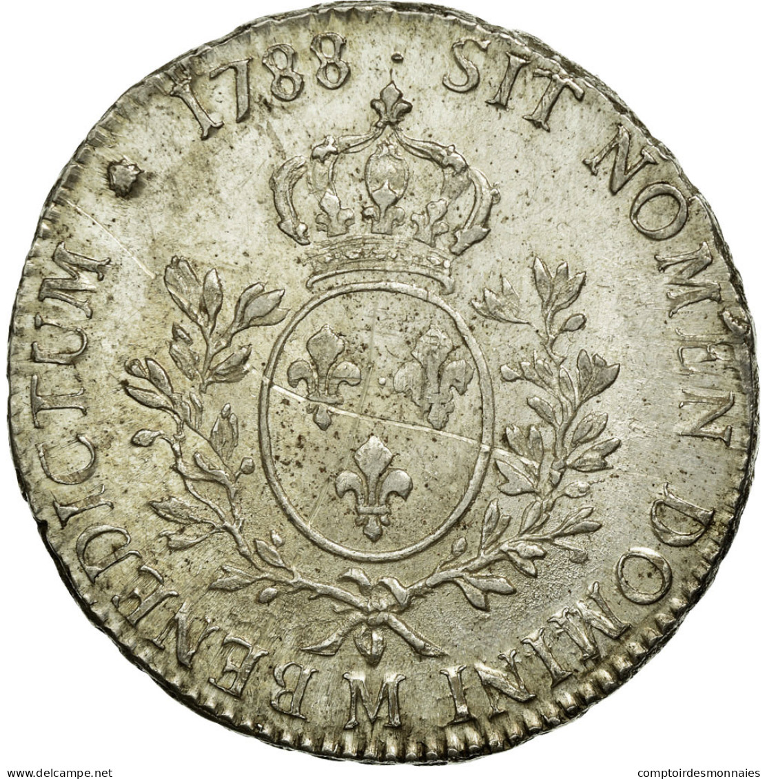 Monnaie, France, Louis XVI, Écu Aux Branches D'olivier, Ecu, 1788, Toulouse - 1774-1791 Louis XVI