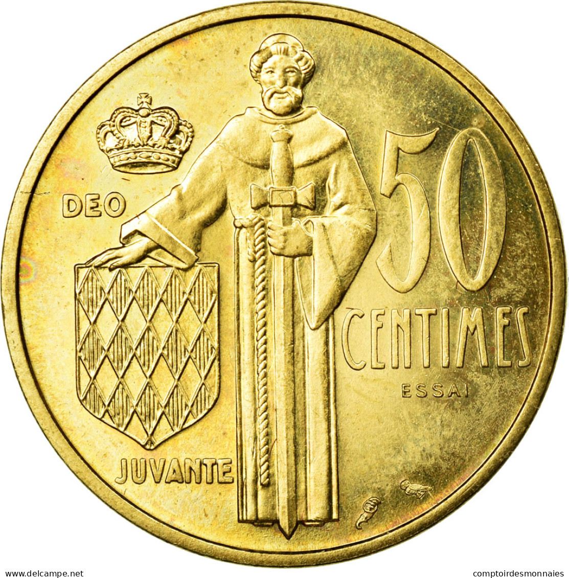 Monnaie, Monaco, 50 Centimes, 1962, SUP, Cupro-Aluminium, Gadoury:148 - 1960-2001 Nouveaux Francs