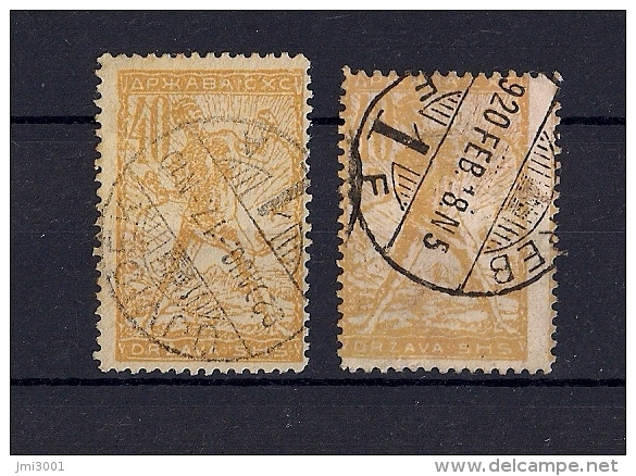 Yougoslavie 1919 YT-78  Mi-106II ° - Used Stamps