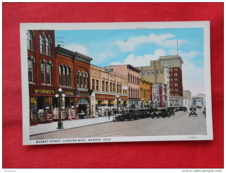 Ohio  --  Warren  Market Street 1934 Cancel   Ref 1218 - Andere & Zonder Classificatie