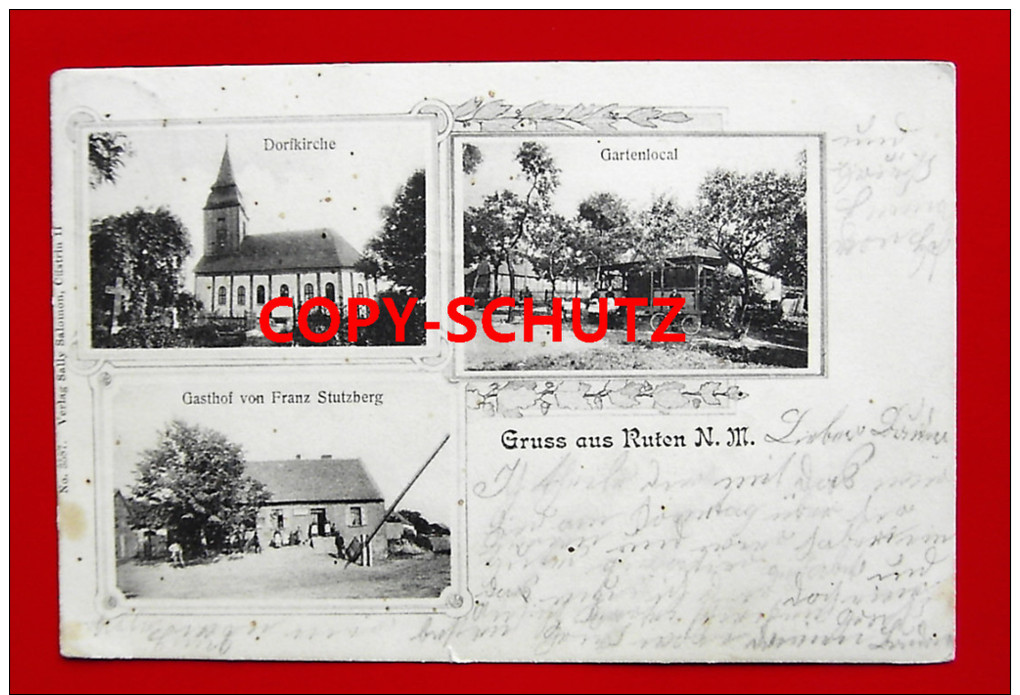 RUTEN N.M. Soldin ? - Z. B. Gasthaus F. STUTZBERG - 1904 - Neumark