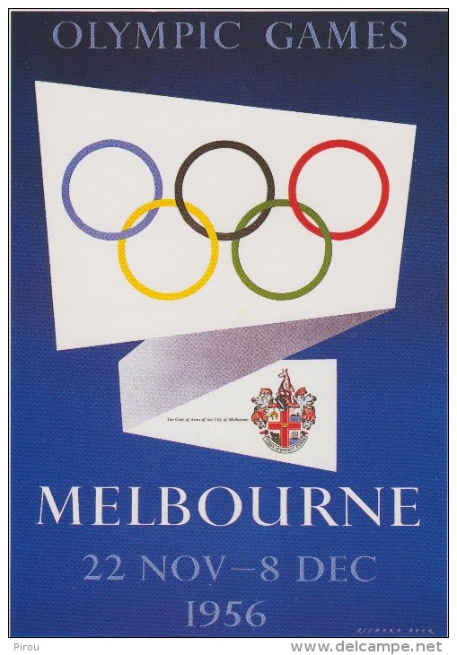 JEUX OLYMPIQUES DE MELBOURNE 1956 - Jeux Olympiques