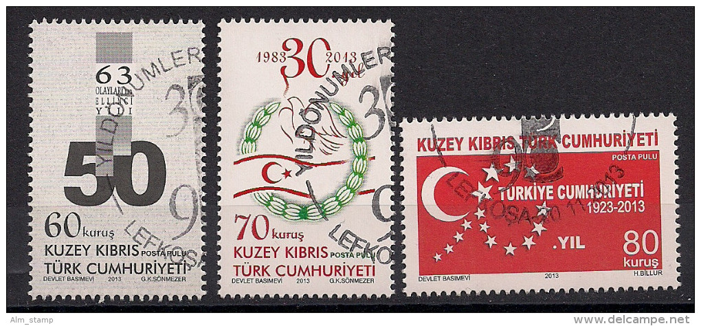 2013 Türkisch Zypern Mi. 782-4  Used - Used Stamps