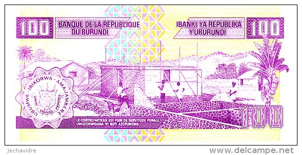 BURUNDI  100 Francs  Daté Du 01-05-2004    Pick 37 D          ***** BILLET  NEUF ***** - Burundi