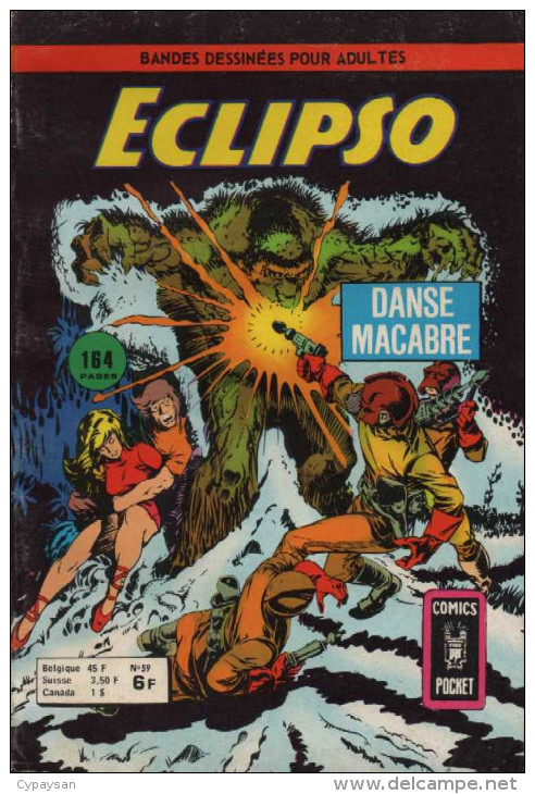 ECLIPSO N° 59 BE ARTIMA COMICS POCKET 07-1976 - Eclipso