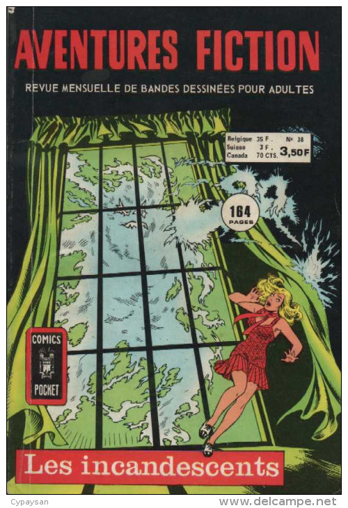 AVENTURES FICTION N° 38 BE AREDIT COMICS POCKET 11-1974 - Aventuur Fictie