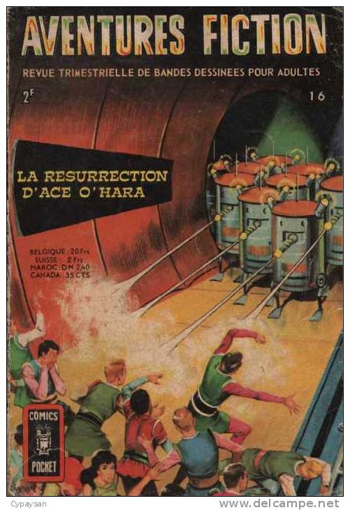 AVENTURES FICTION N° 16 BE AREDIT COMICS POCKET 04-1970 - Aventuur Fictie