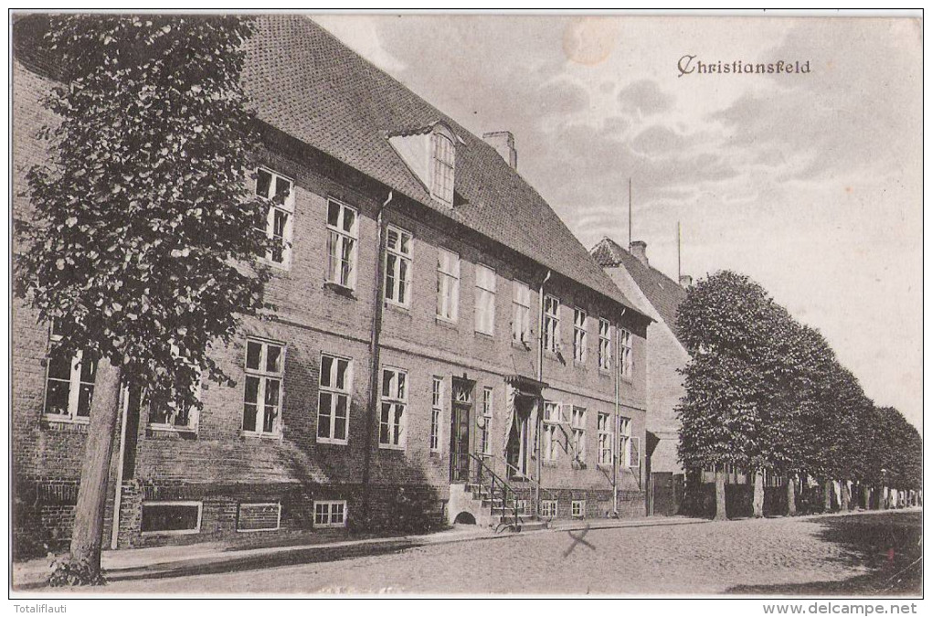 CHRISTIANSFELD Feldpost Bahnpost Stempel HADERSLEBEN CHRISTIANSFELD ZUG 5 Gelaufen 21.6.1915 - Nordschleswig