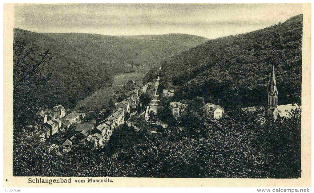 SCHLANGENBAD  - HESSEN -  DEUTSCHLAND - ANSICHTKARTE. - Schlangenbad