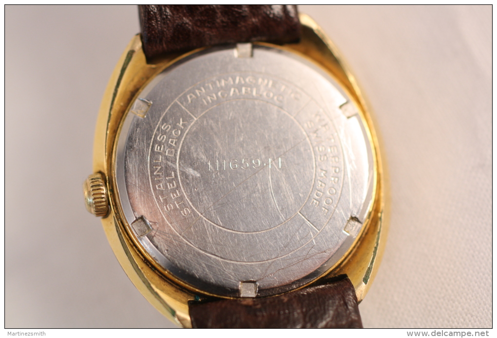 Vintage & Rare Wind Up Swiss Mechanism SPERA Gold Plated Gents Wristwatch - Relojes Ancianos