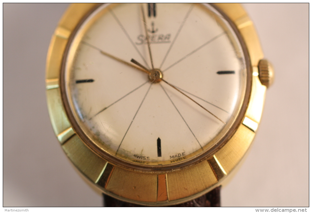 Vintage & Rare Wind Up Swiss Mechanism SPERA Gold Plated Gents Wristwatch - Relojes Ancianos