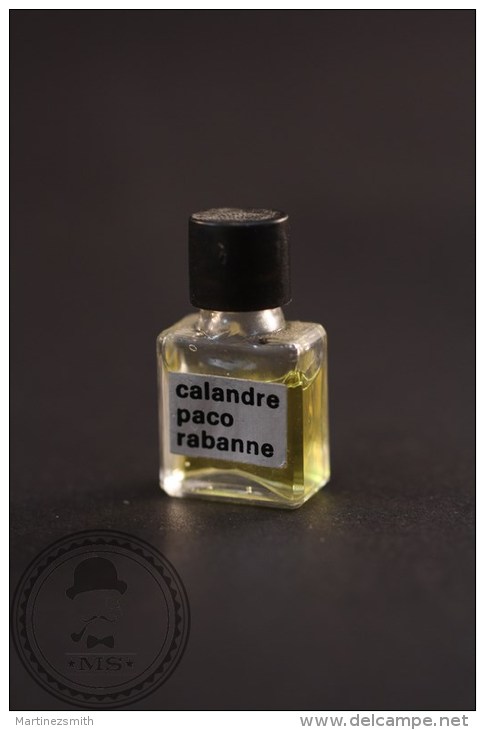 Vintage Miniature Collectable Perfume Bottle Calandre By Paco Rabane - Miniatures Womens' Fragrances (without Box)