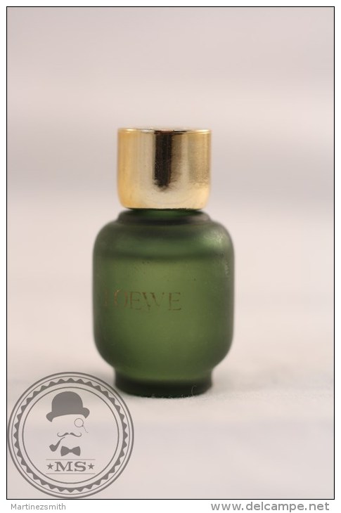 Vintage Miniature Collectable Perfume Bottle - Loewe Fragance Dark Green - Miniatures Femmes (sans Boite)