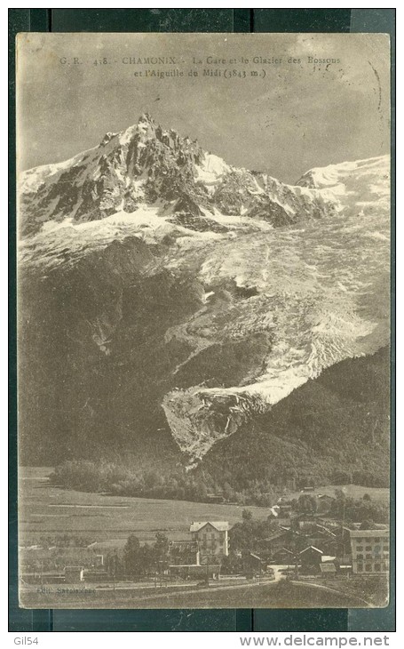 Chamonix - La Gare Et Glacier Des Bossons Et L'aiguille Du Midi  - Dau169 - Chamonix-Mont-Blanc