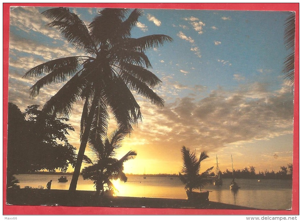 CARTOLINA NV MAURITIUS - Tramonto A Grand Bay - 12 X 17 - Mauritius