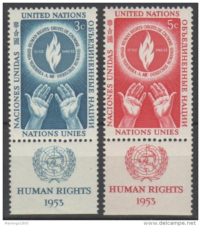 ONU New York 1953 - Diritti Umani - Con Appendice **      (g4550) - Ongebruikt