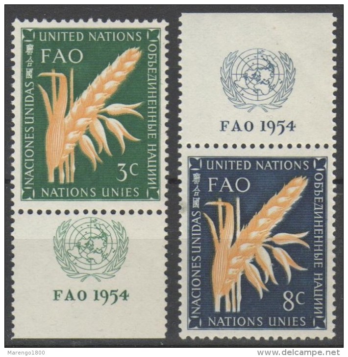 ONU New York 1954 - FAO - Con Appendice **      (g4551) - Neufs