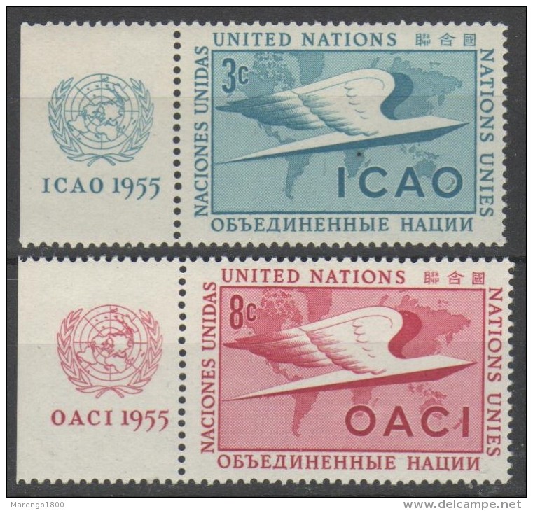 ONU New York 1955 - ICAO - Con Appendice **      (g4555) - Ongebruikt