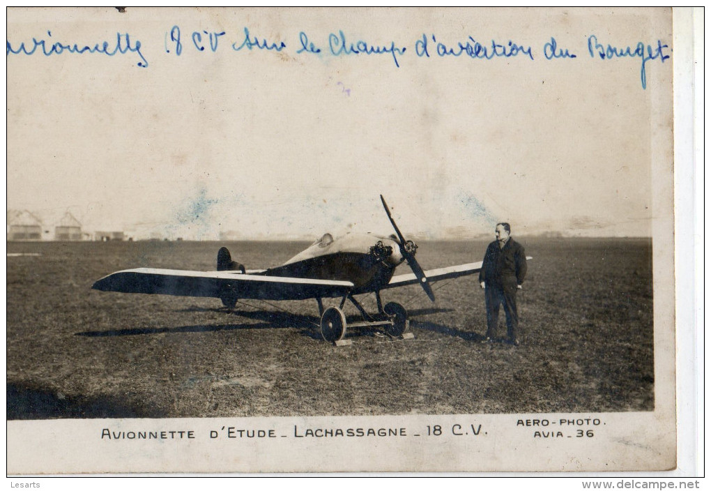 Avionnette D'Etude Lachassagne.Champ D'Aviation Du Bourget. - 1946-....: Moderne