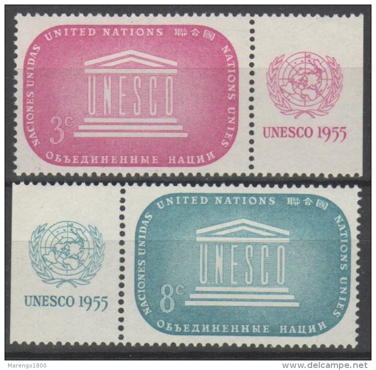 ONU New York 1955 - UNESCO - Con Appendice **      (g4556) - Ungebraucht