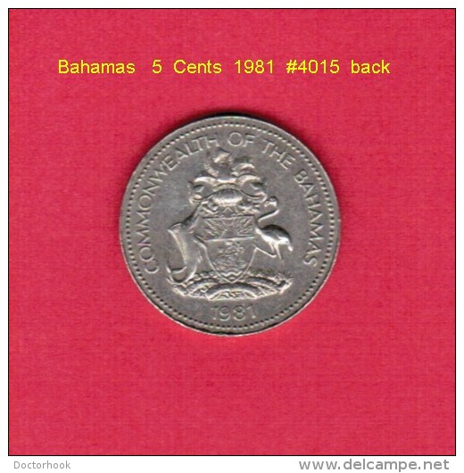 BAHAMAS    5  CENTS  1981  (KM # 60) - Bahamas