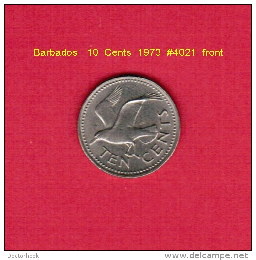 BARBADOS   10  CENTS  1973  (KM # 12) - Barbades