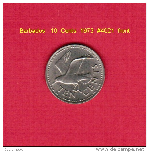 BARBADOS   10  CENTS  1973  (KM # 12) - Barbados