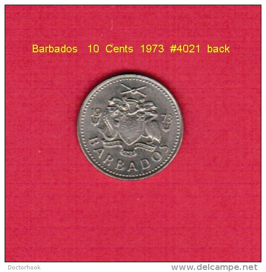 BARBADOS   10  CENTS  1973  (KM # 12) - Barbados