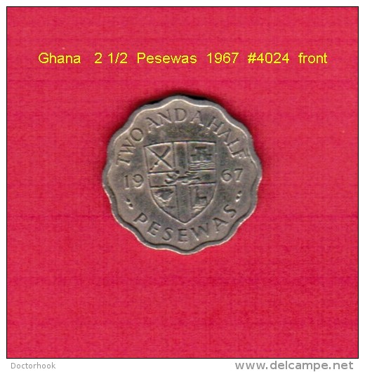GHANA   2 1/2  PESEWAS  1967  (KM # 14) - Ghana