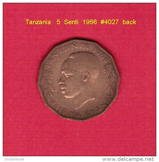 TANZANIA   5  SENTI  1966 (KM # 1) - Tanzanie