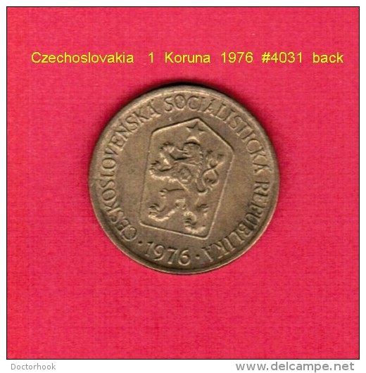 CZECHOSLOVAKIA   1  KORUNA  1976 (KM # 50) - Tchécoslovaquie