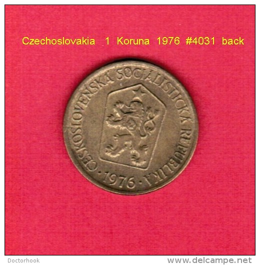 CZECHOSLOVAKIA   1  KORUNA  1976 (KM # 50) - Tschechoslowakei