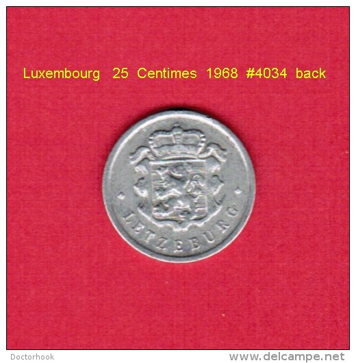 LUXEMBOURG   25  CENTIMES  1968 (KM # 45a.1) - Luxembourg