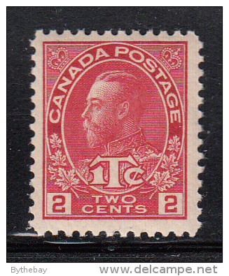 Canada MNH Scott #MR3a 2c + 1c Carmine Die II George V War Tax - Impôts De Guerre