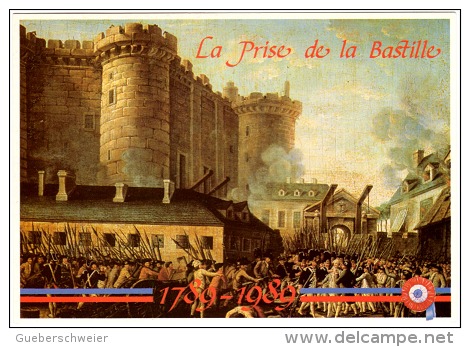 REV-L2 - FRANCE CP FDC Révolution Française - Prise De La Bastille - Rivoluzione Francese