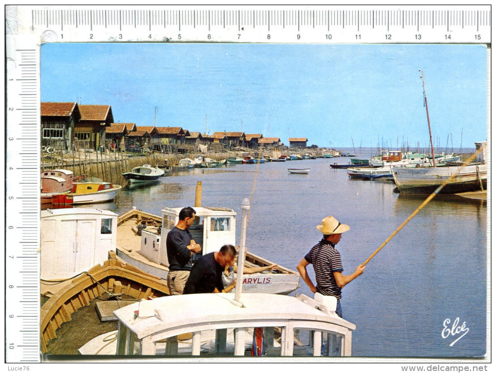 GUJAN - MESTRAS  -  Le Port  -  Pêcheurs  -  Bâteaux - Gujan-Mestras