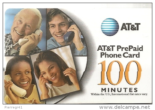 CARTE PREPAYEE-USA-AT&T-100MN-P ERSONNAGES-2002-T BE-RARE - AT&T