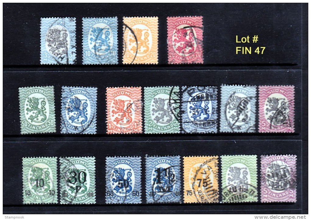 Finland Lot Of 21  Used VF ........Lot FIN47 - Collections