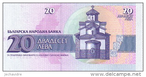 BULGARIE   20 Leva  Daté De 1991  Pick 100     ***** BILLET  NEUF ***** - Bulgaria