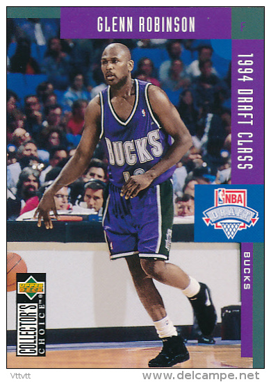 Basket NBA (1994 Draft Class) GLENN ROBINSON (n° 407) Milwaukee Bucks, Collector&acute;s Choice, Upper Deck, Trading  Ca - 1990-1999