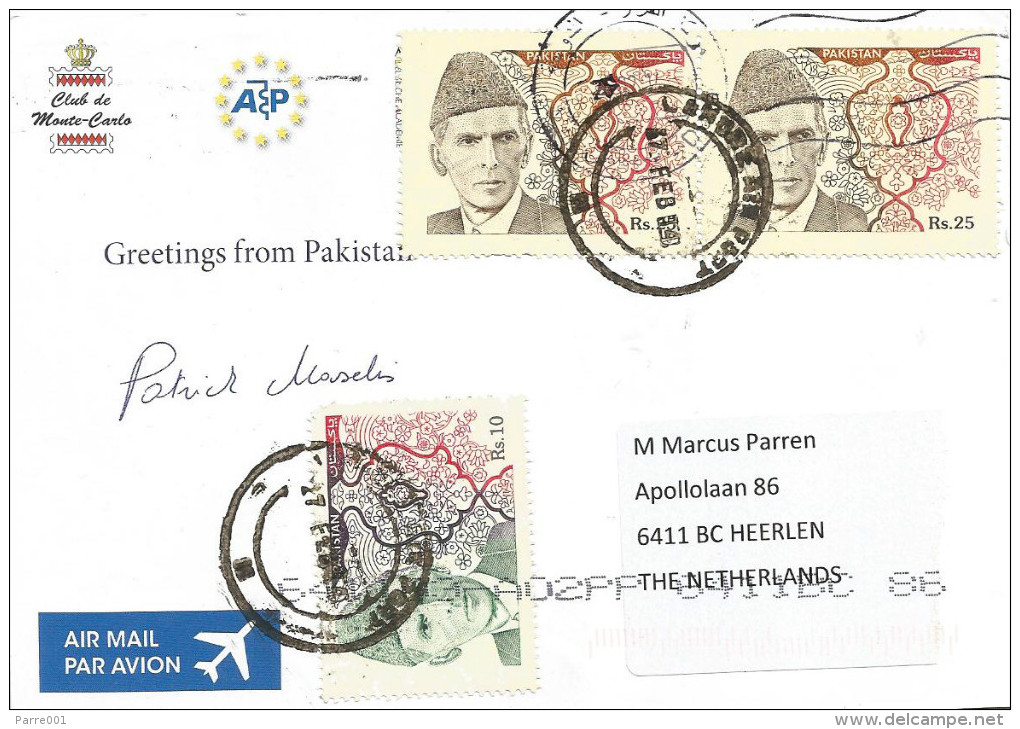 Pakistan 2014 Lahore President Mohammad Ali Jinnah Rs10 Rs 25 Viewcard - Autres & Non Classés