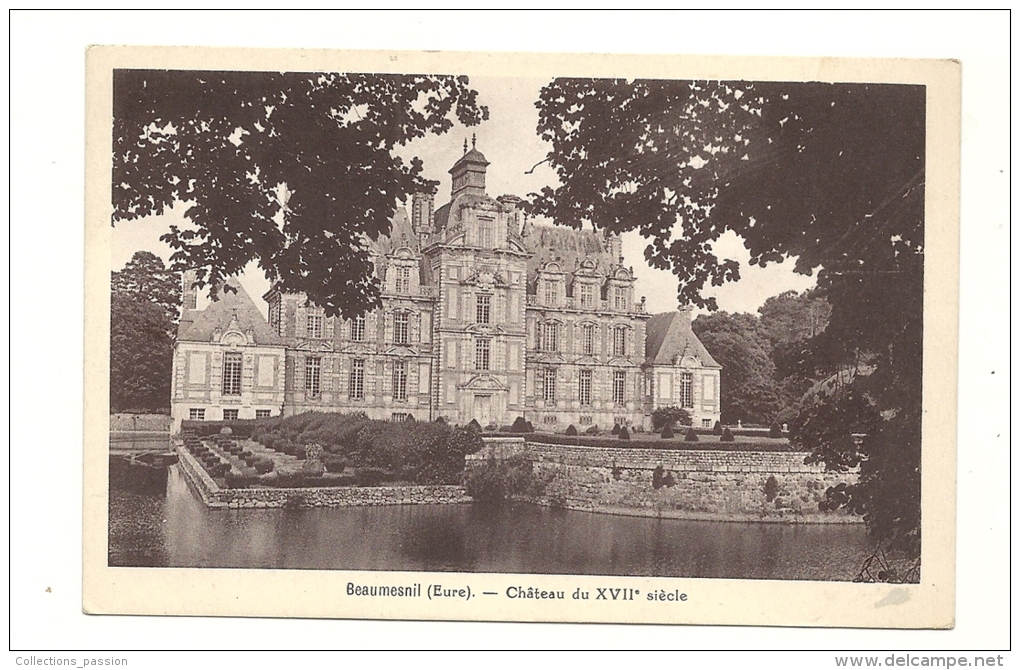 Cp, 27, Beaumesnil, Château Du XVIIè S. - Beaumesnil