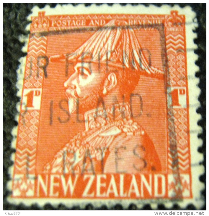 New Zealand 1926 King George V 1d - Used - Oblitérés